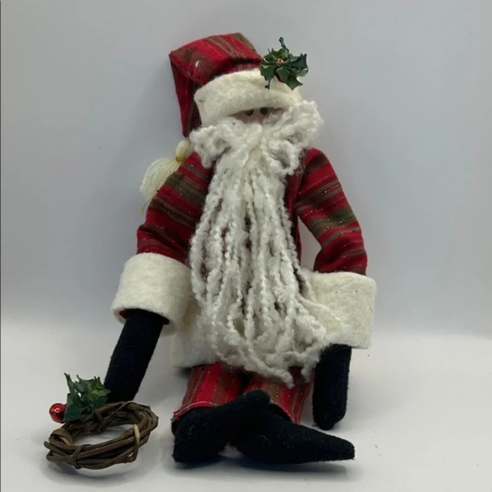 Festive Santa Claus Plush Decor